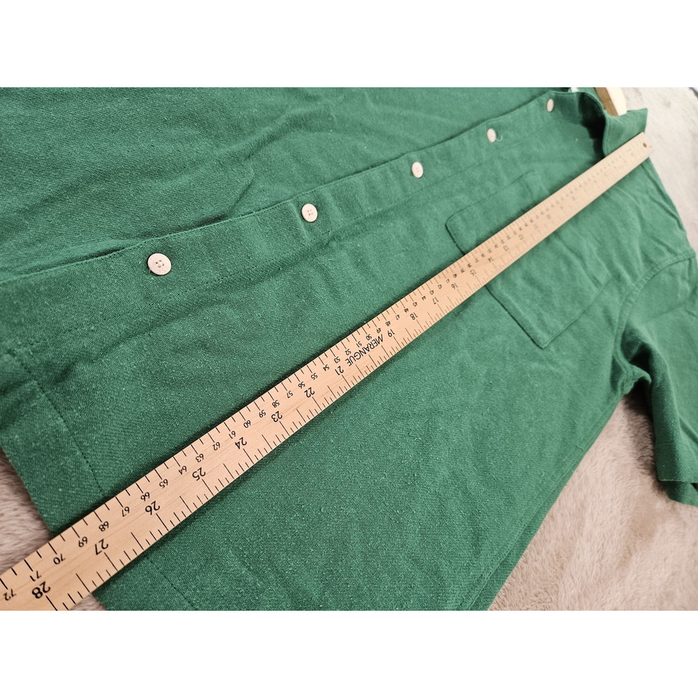 Zara Button-down Shirt Bright Green Colorful Men's Size M - Picture 8 of 10